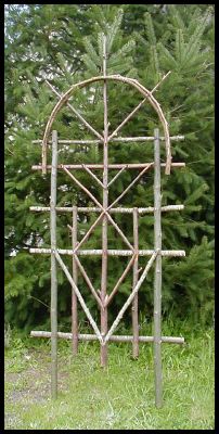 diamonds trellis, 36 inches wide, averages 7 feet tall